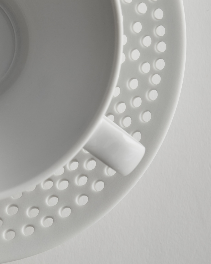 Kaffee- und Teetasse mit hohem Unterteller Ø165