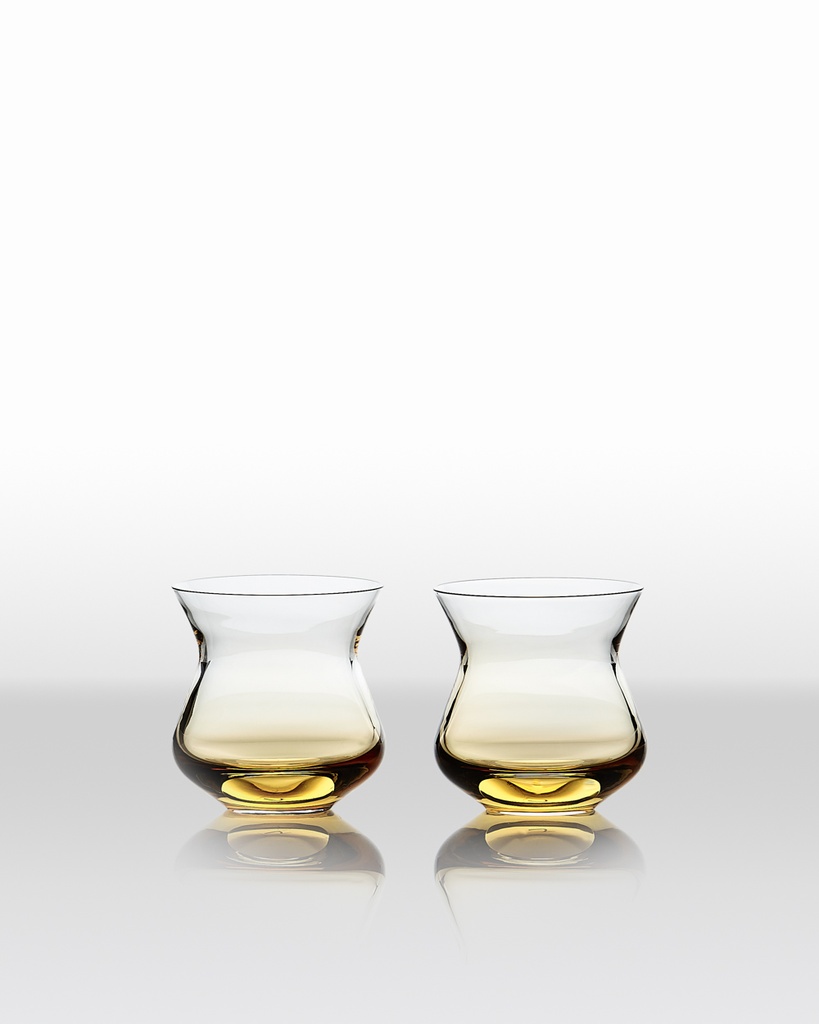 Wasserglas Amber 2x