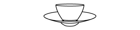 Espressoschälchen mit Unterteller Ø150