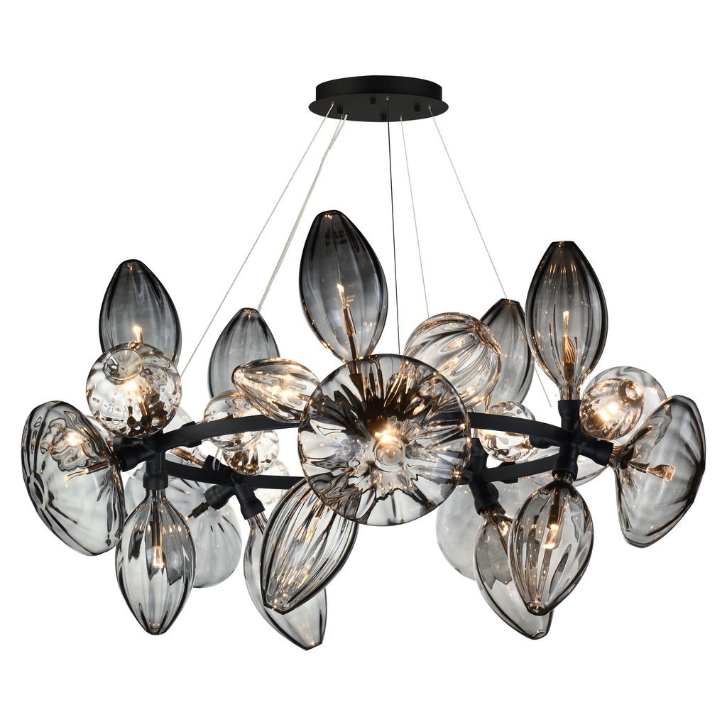 Ray Dance 30-Light 5 Cluster LED Pendant