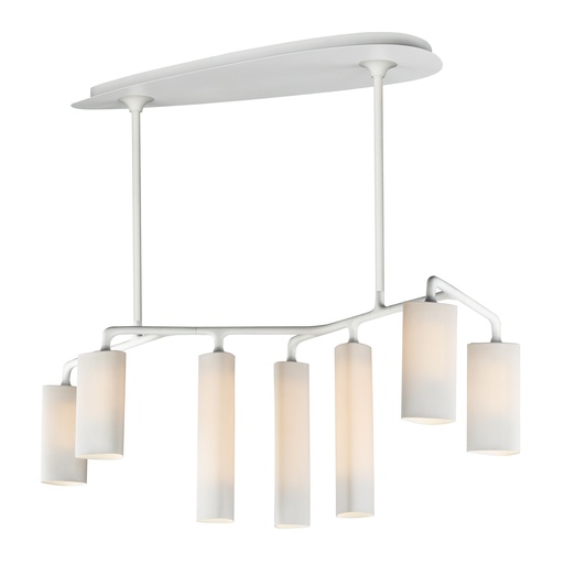 [SM300307WTWT] Tropo 7-Light LED Pendant (Velvet, Powdercoated White)
