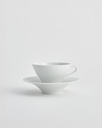 Kaffee- und Teetasse mit hohem Unterteller Ø165