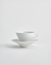 Kaffee- und Teetasse mit hohem Unterteller Ø165