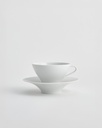 Kaffee- und Teetasse mit hohem Unterteller Ø165