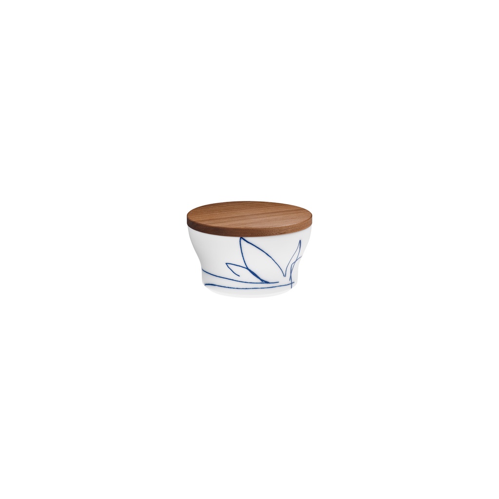 Sugar Bowl, Medium & Walnut Lid