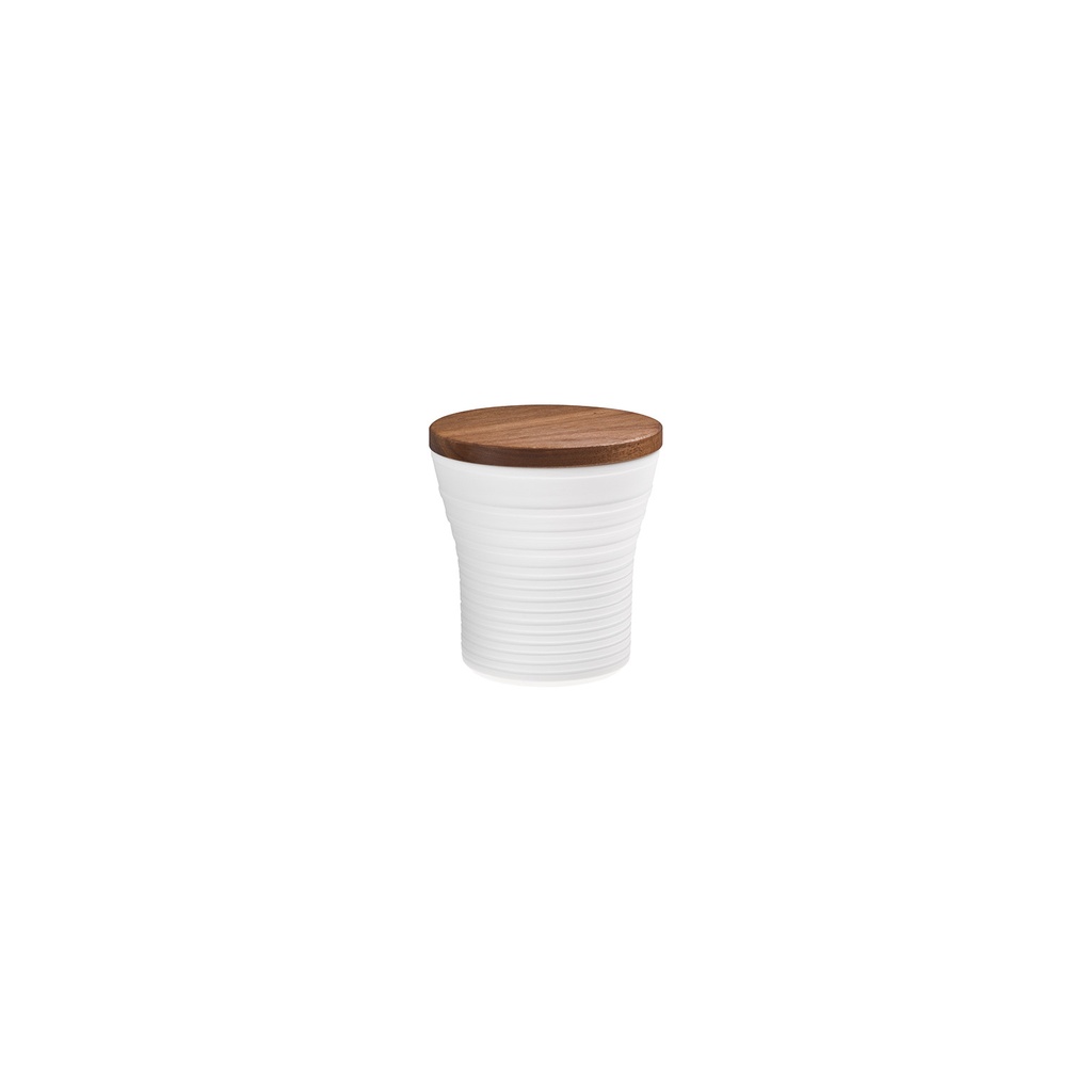 Tall Sugar Bowl & Walnut Lid