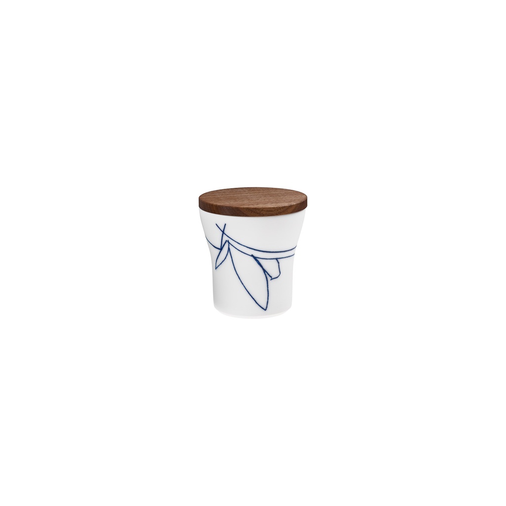 Tall Sugar Bowl & Walnut Lid