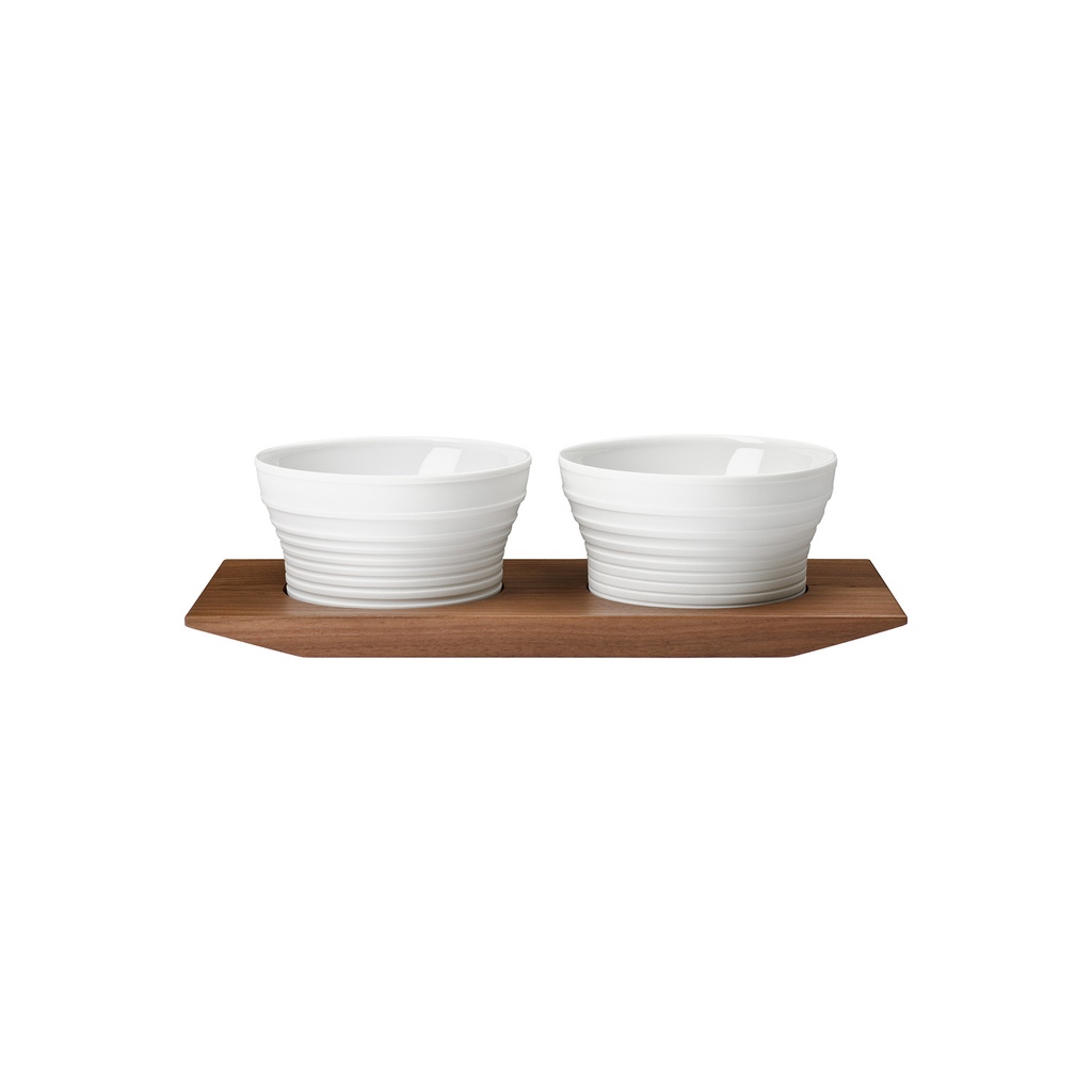 Set of 2 Jam Dishes on Tray