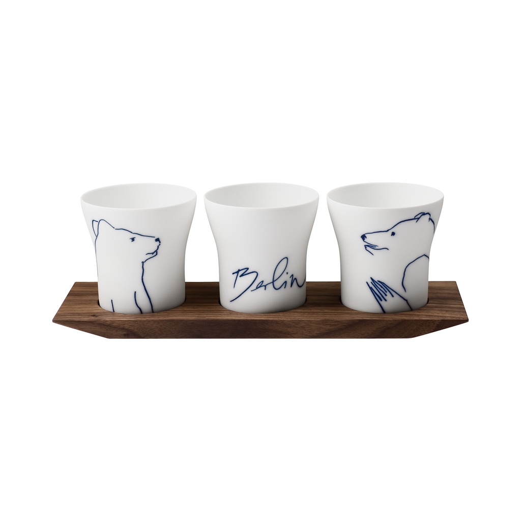 Set of 3 Table Lanterns on Tray