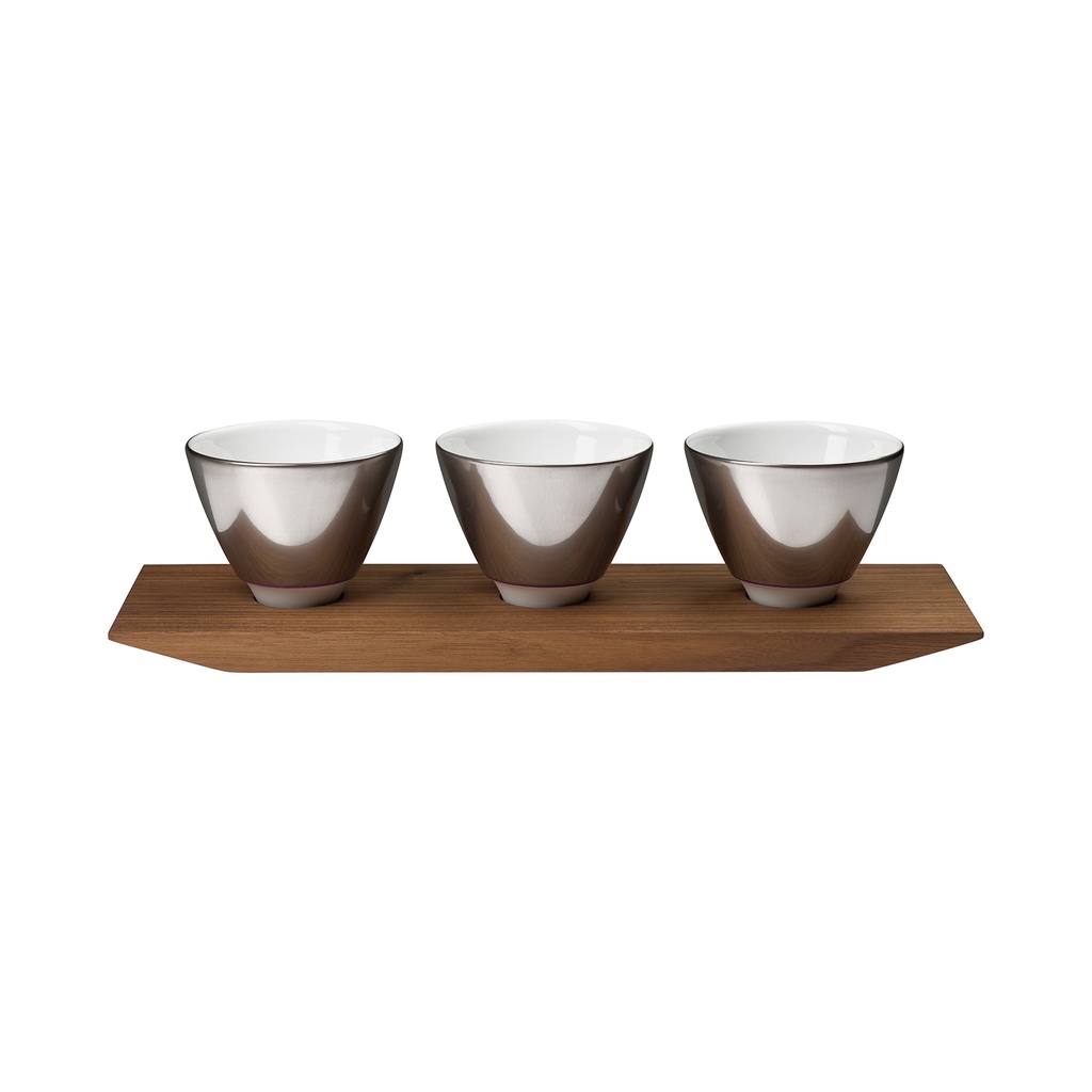 Set of 3 Amuse-Bouche Dishes on Tray